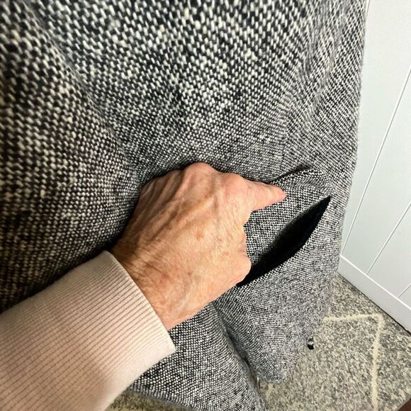 Vintage Hunt Club Women’s 6 Grey Wool Blend Peacoat Blazer Jacket 3 Button - Picture 6 of 16